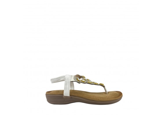 Sandalia Plana Abalorios